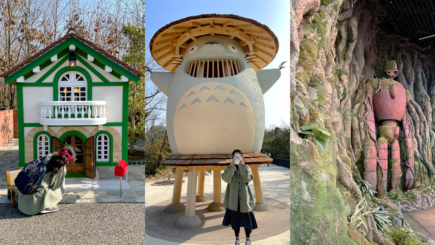 The wooded, storybook world of Ghibli Park.